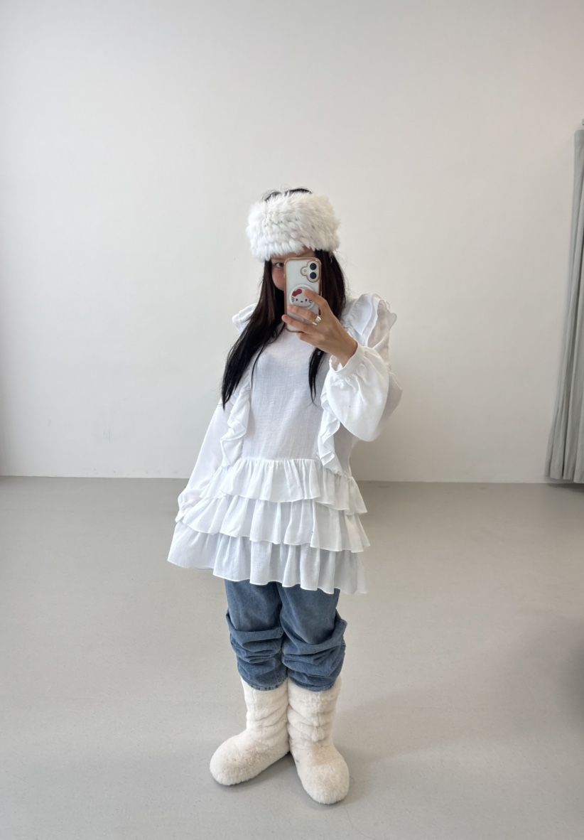 PLATFORM-L韓國直郵女士新品熱賣26春夏職業真品連衣裙紗布PLATFORM連衣裙