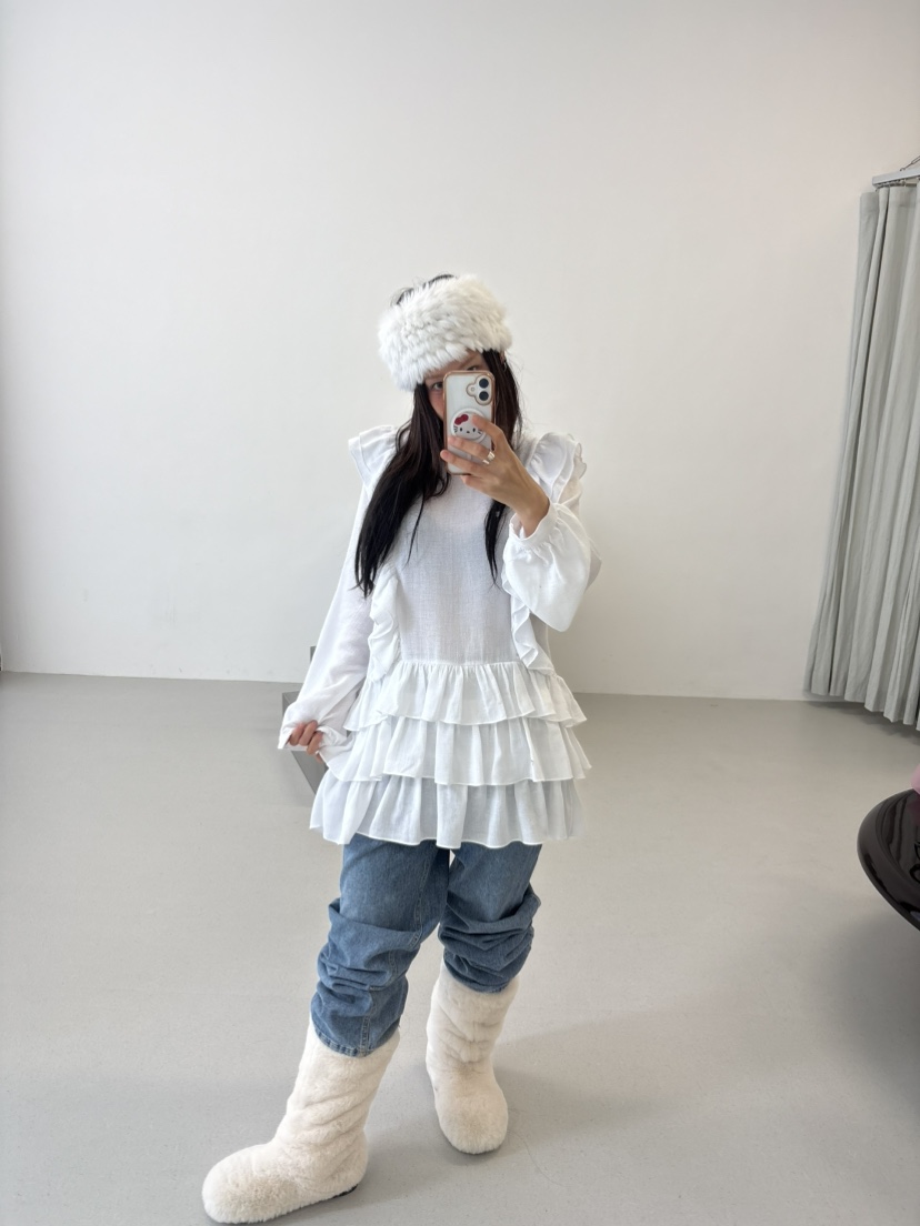 PLATFORM-L韓國直郵女士新品熱賣26春夏職業真品連衣裙紗布PLATFORM連衣裙