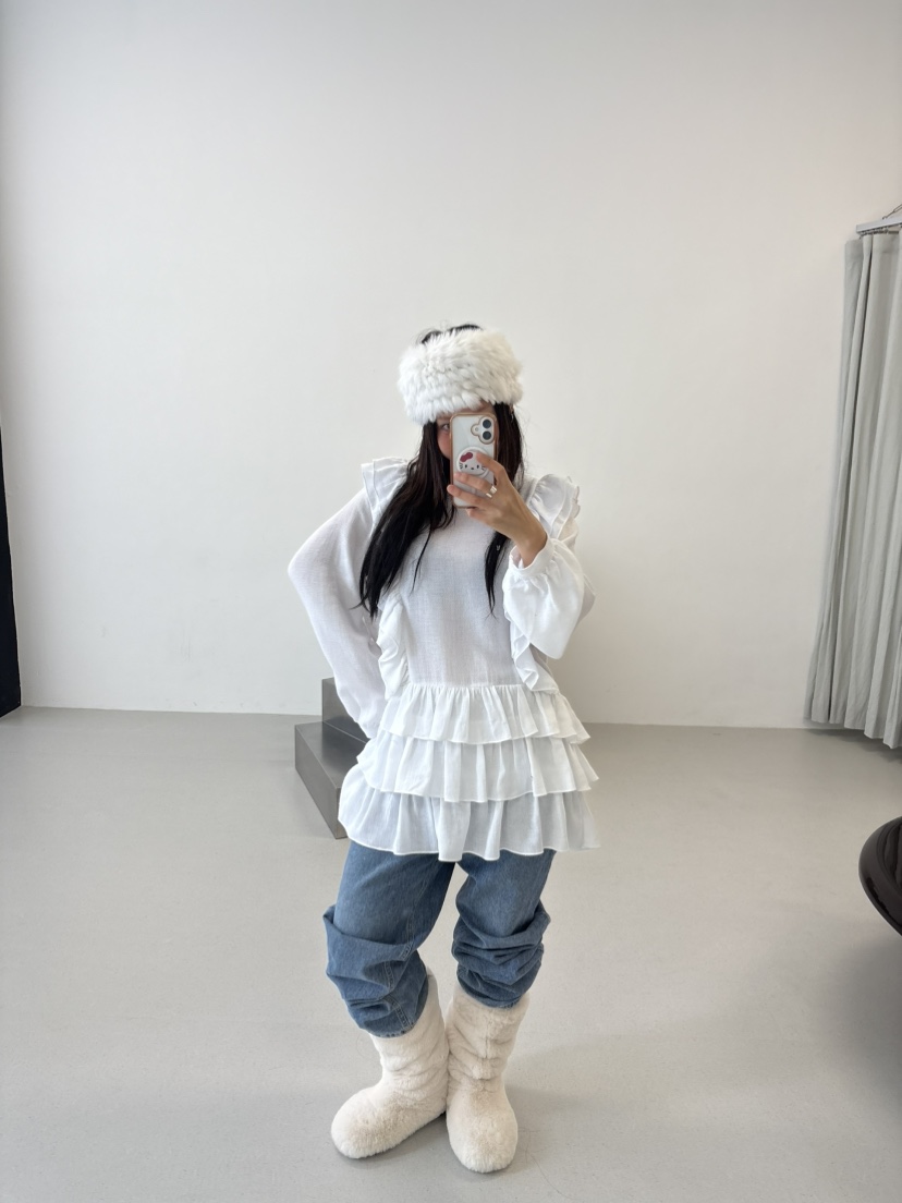 PLATFORM-L韓國直郵女士新品熱賣26春夏職業真品連衣裙紗布PLATFORM連衣裙