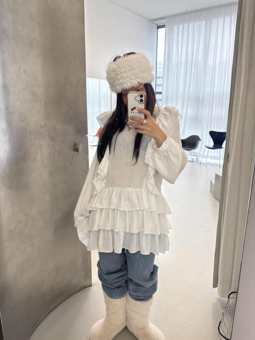 PLATFORM-L韓國直郵女士新品熱賣26春夏職業真品連衣裙紗布PLATFORM連衣裙