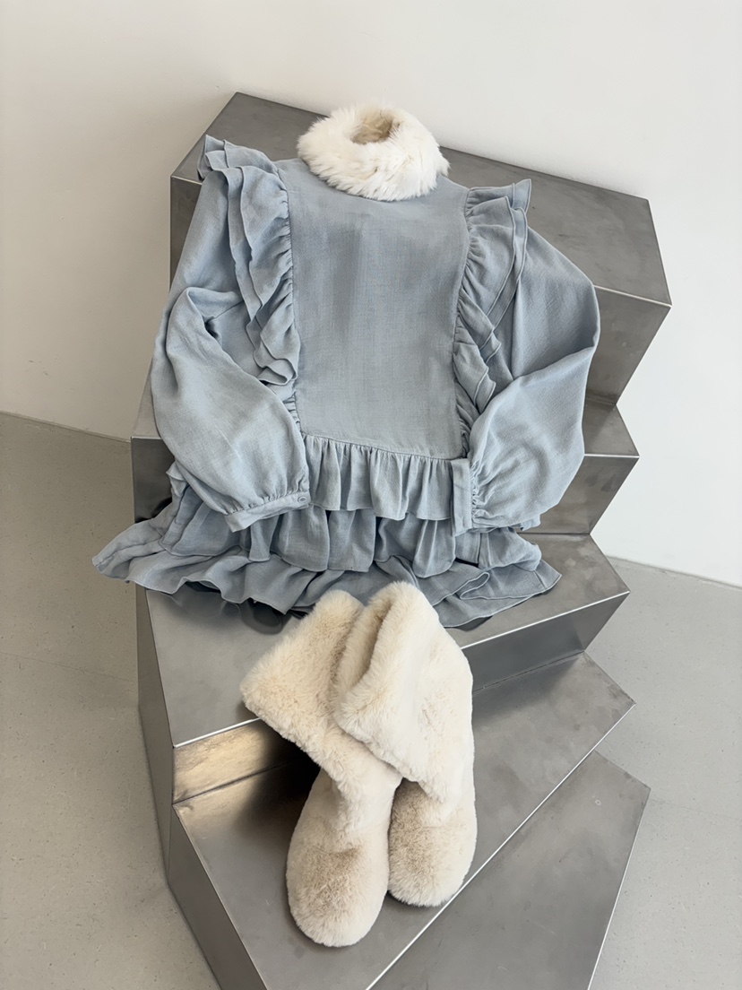 PLATFORM-L韓國直郵女士新品熱賣26春夏職業真品連衣裙紗布PLATFORM連衣裙圖色3