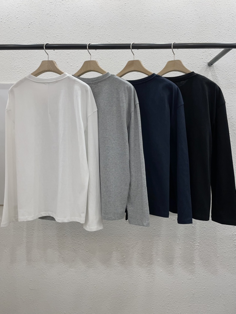 EGGPLANT東大門直郵女士新品時尚熱賣推薦職業長袖T恤褶裥EGGPLANT長袖T恤