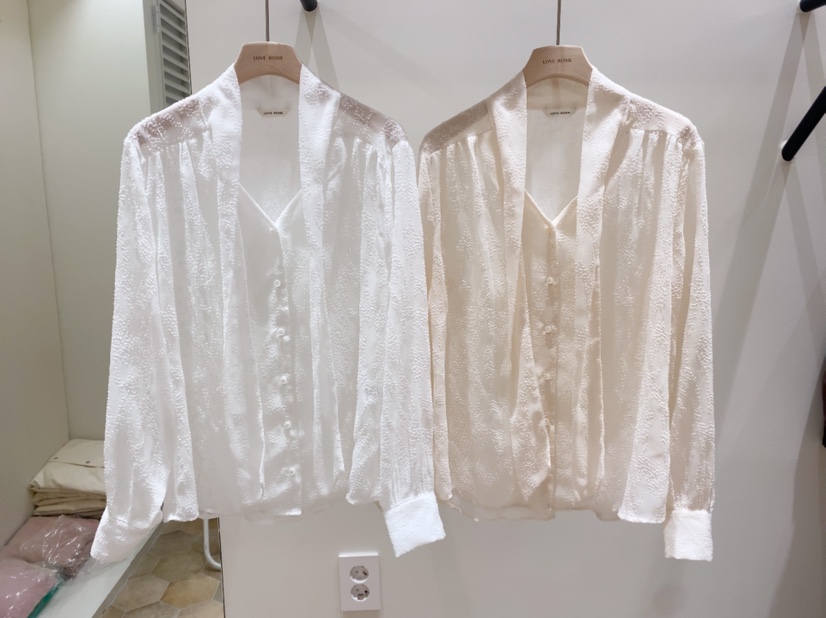 LOVE ROSIE韓國直郵女裝新款26春夏人氣推薦襯衫蕾絲衫棉LOVE ROSIE襯衫/蕾絲衫