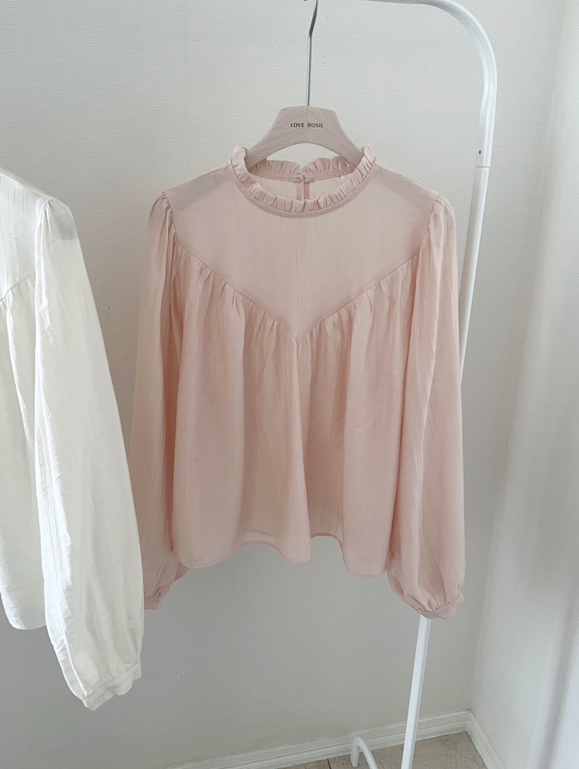 LOVE ROSIE韓國直郵女裝新品26春夏時尚襯衫蕾絲衫泡泡袖LOVE ROSIE襯衫/蕾絲衫