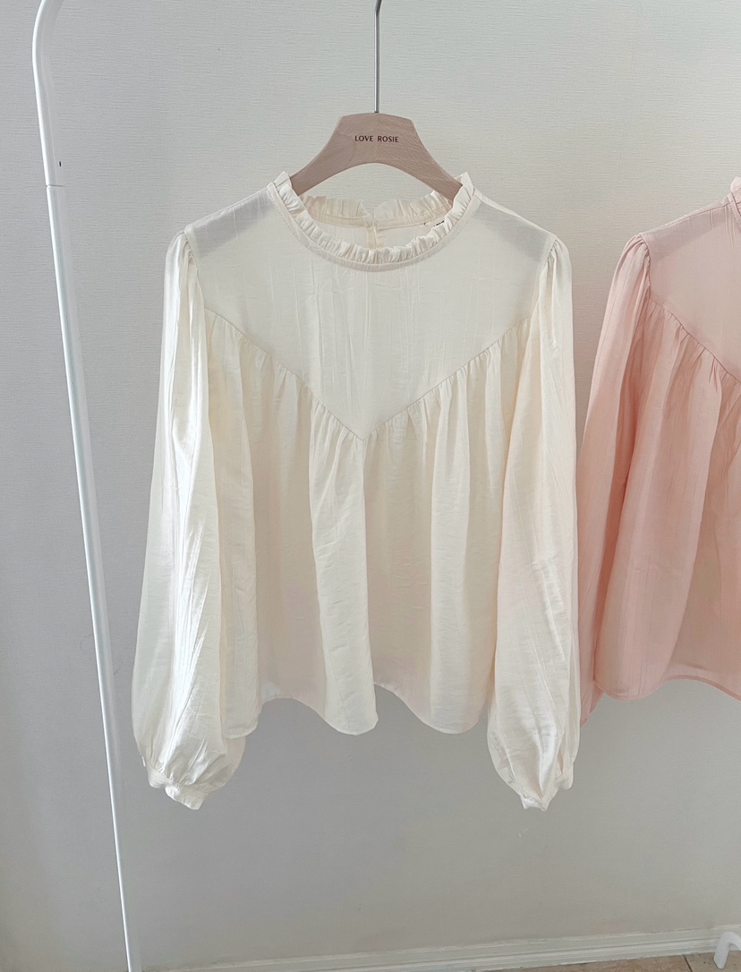 LOVE ROSIE韓國直郵女裝新品26春夏時尚襯衫蕾絲衫泡泡袖LOVE ROSIE襯衫/蕾絲衫