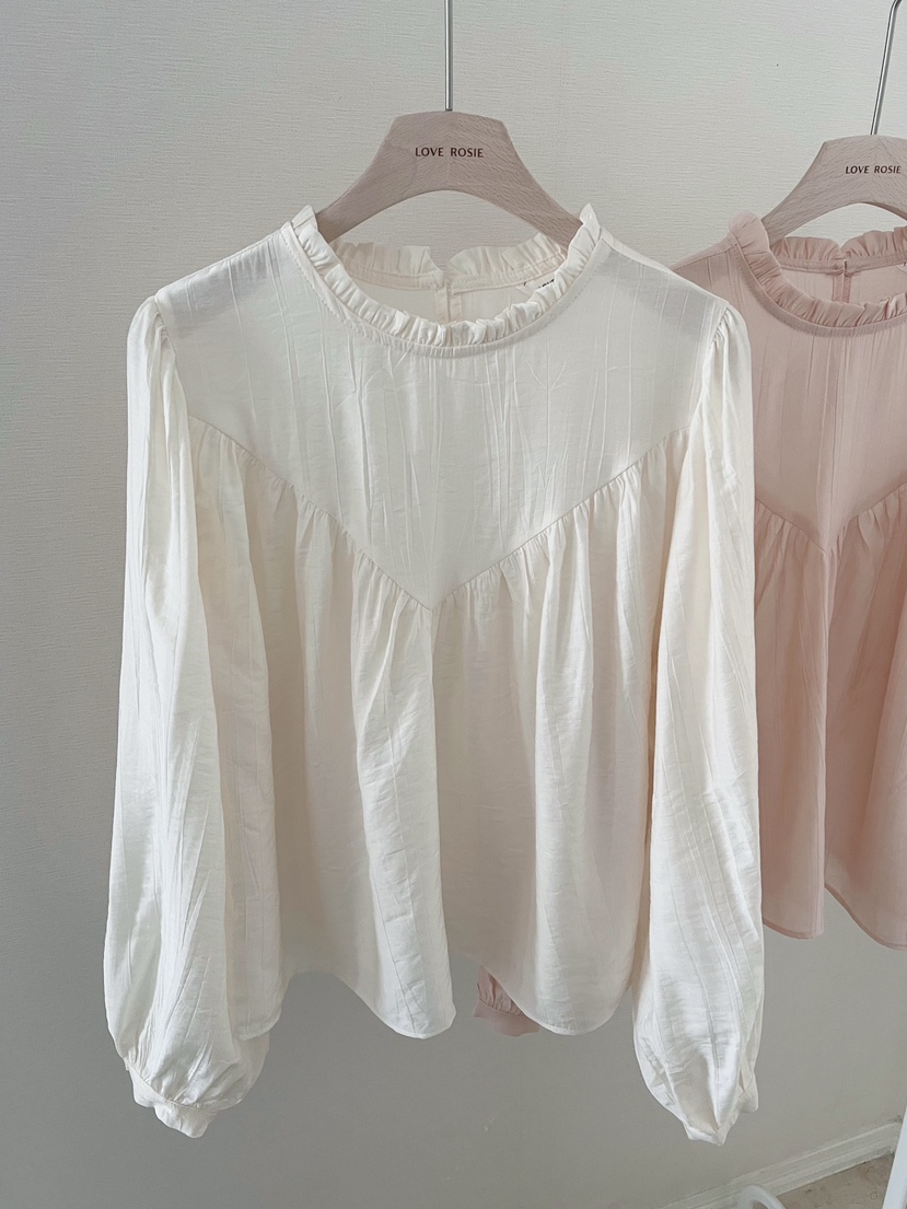 LOVE ROSIE韓國直郵女裝新品26春夏時尚襯衫蕾絲衫泡泡袖LOVE ROSIE襯衫/蕾絲衫