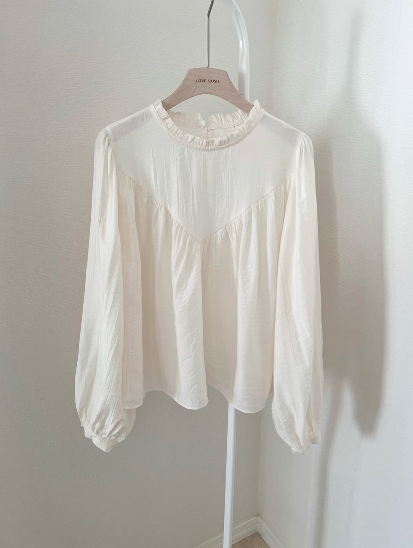 LOVE ROSIE韓國直郵女裝新品26春夏時尚襯衫蕾絲衫泡泡袖LOVE ROSIE襯衫/蕾絲衫圖色2