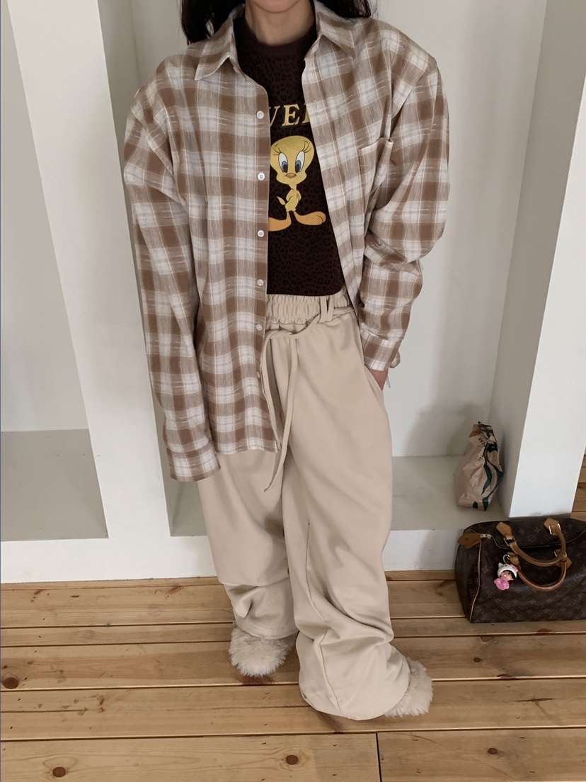 OURWAVE/OUR ROOM東大門代購女裝新品推薦襯衫蕾絲衫格子Our Wave/Our Room襯衫/蕾絲衫