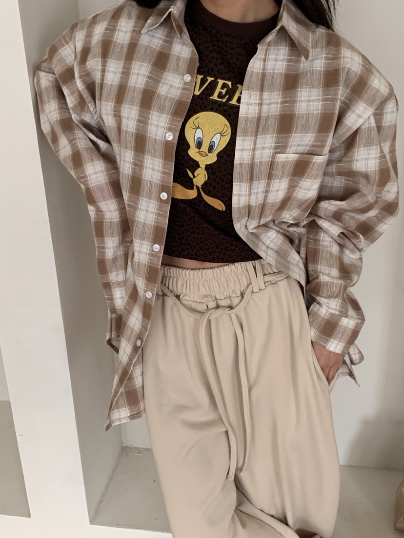 OURWAVE/OUR ROOM東大門代購女裝新品推薦襯衫蕾絲衫格子Our Wave/Our Room襯衫/蕾絲衫