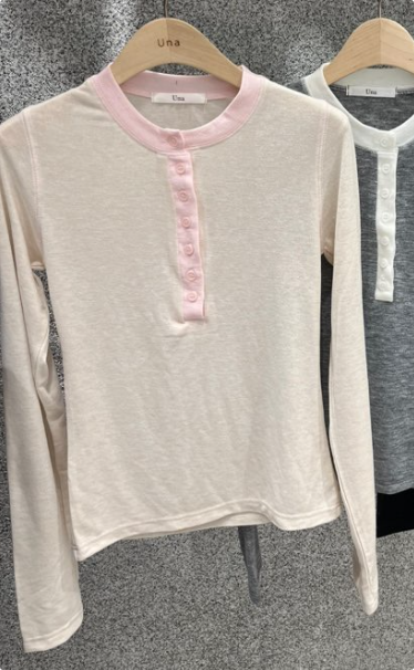 UNA/THE MAY韓國直郵女裝新品熱賣時尚推薦人氣長袖T恤THEMAY/UNA長袖T恤圖色1