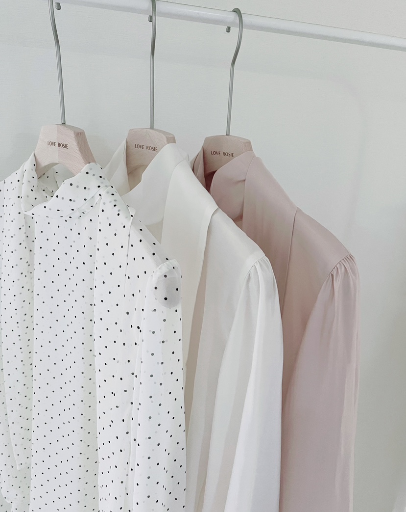 LOVE ROSIE東大門實拍女士新款推薦休閑襯衫蕾絲衫系帶高領LOVE ROSIE襯衫/蕾絲衫