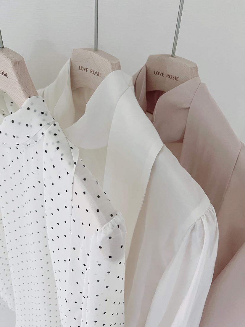 LOVE ROSIE東大門實拍女士新款推薦休閑襯衫蕾絲衫系帶高領LOVE ROSIE襯衫/蕾絲衫