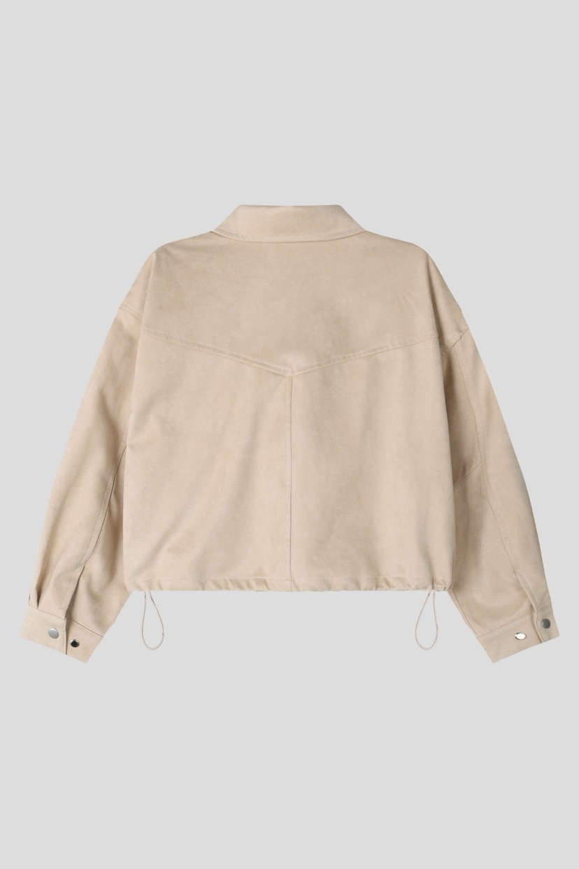 OURWAVE/OUR ROOM韓國直郵女士新品真品人氣休閑夾克麂皮Our Wave/Our Room夾克