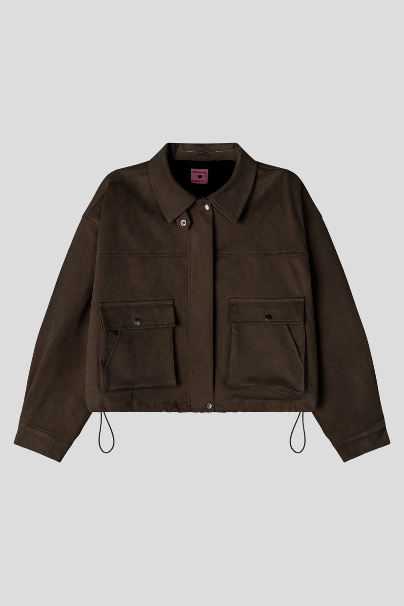 OURWAVE/OUR ROOM韓國直郵女士新品真品人氣休閑夾克麂皮Our Wave/Our Room夾克圖色2