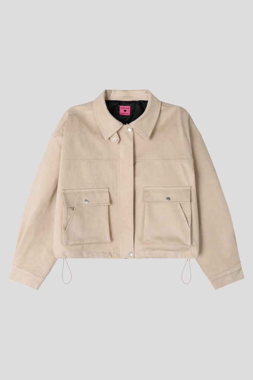 OURWAVE/OUR ROOM韓國直郵女士新品真品人氣休閑夾克麂皮Our Wave/Our Room夾克圖色3