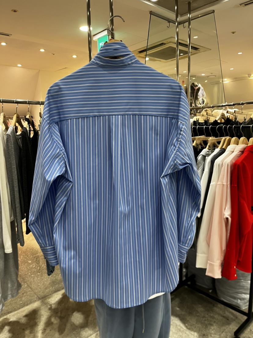 INSSENSE-A韓國代購女士新款真品推薦26春夏襯衫蕾絲衫條紋INSSENSE-A襯衫/蕾絲衫