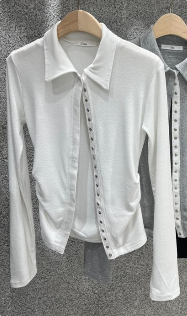 UNA/THE MAY韓國直郵女士新品休閑26春夏推薦時尚職業T恤THEMAY/UNAT恤圖色1