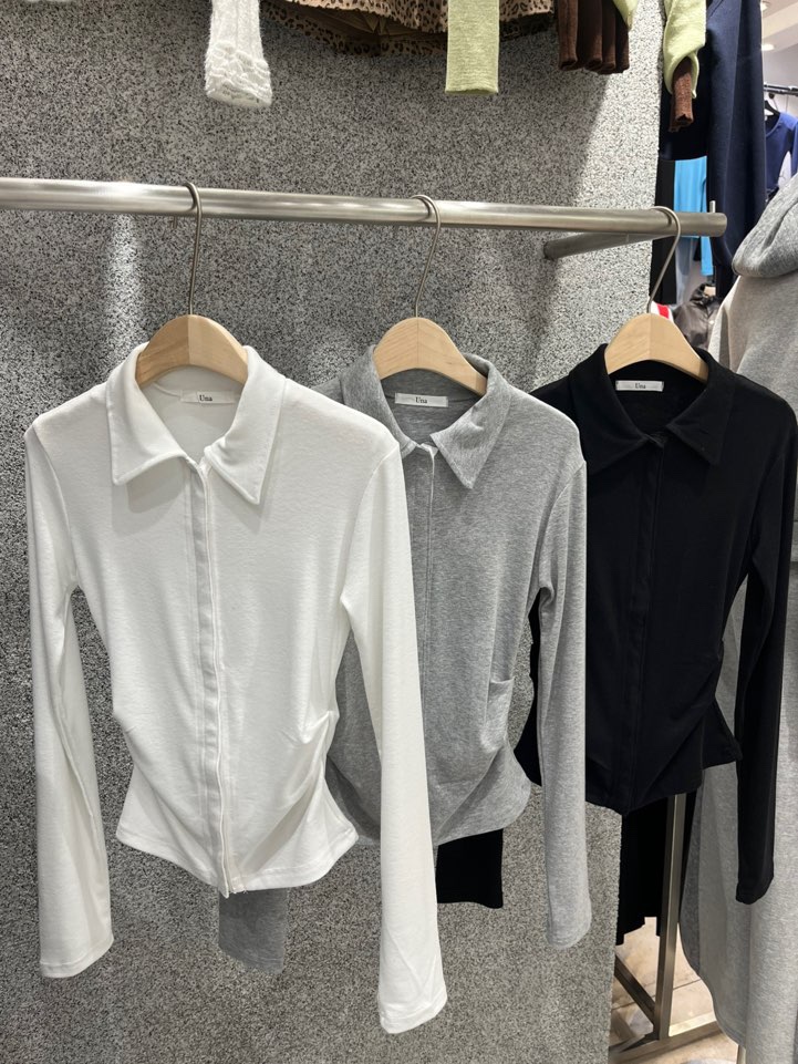 UNA/THE MAY韓國直郵女士新品休閑26春夏推薦時尚職業T恤THEMAY/UNAT恤圖色2左二色