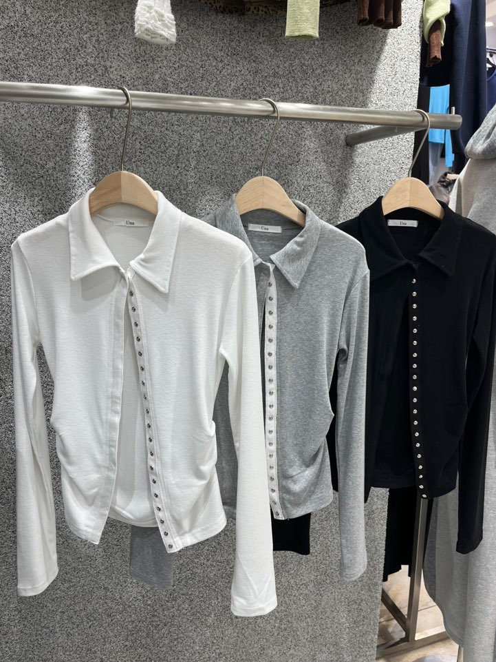 UNA/THE MAY韓國直郵女士新品休閑26春夏推薦時尚職業T恤THEMAY/UNAT恤圖色3左三色