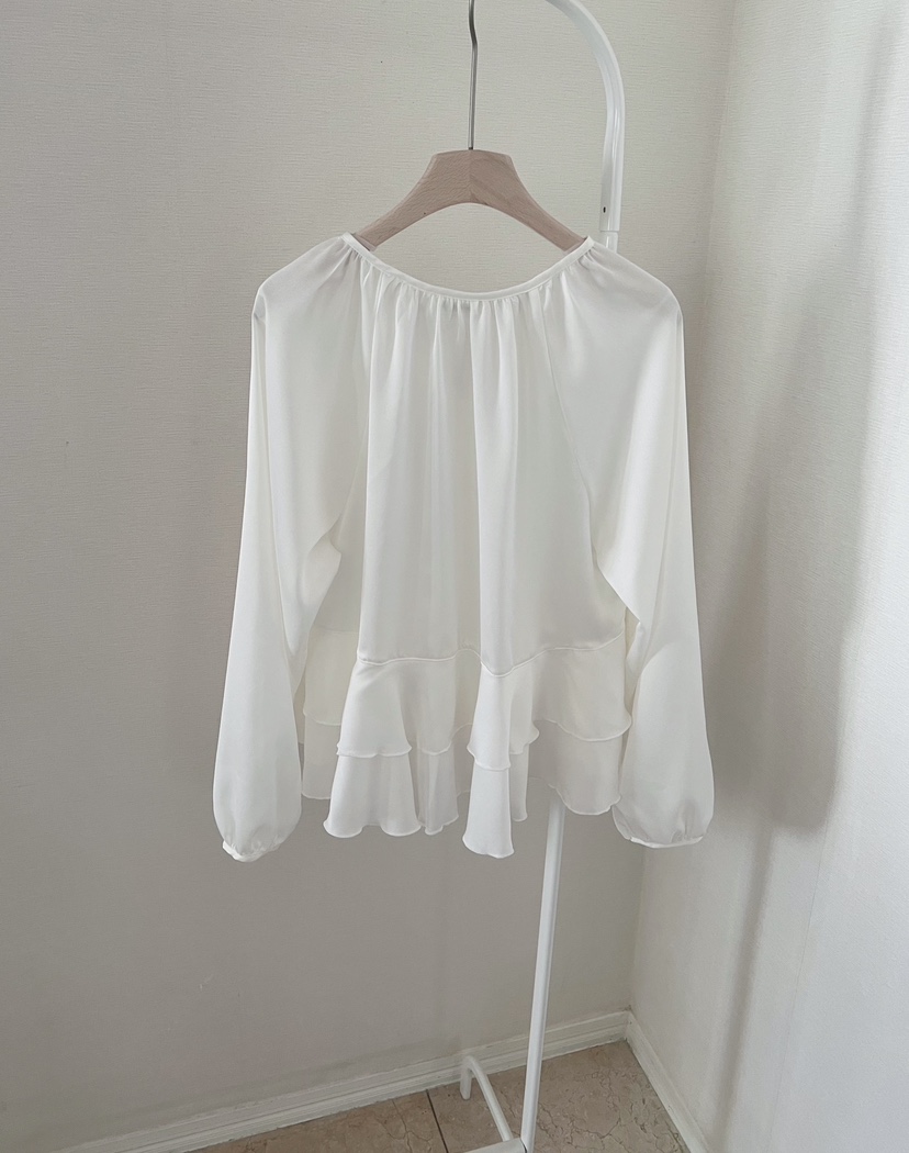 LOVE ROSIE東大門代購女士新品26春夏職業襯衫蕾絲衫荷葉邊LOVE ROSIE襯衫/蕾絲衫