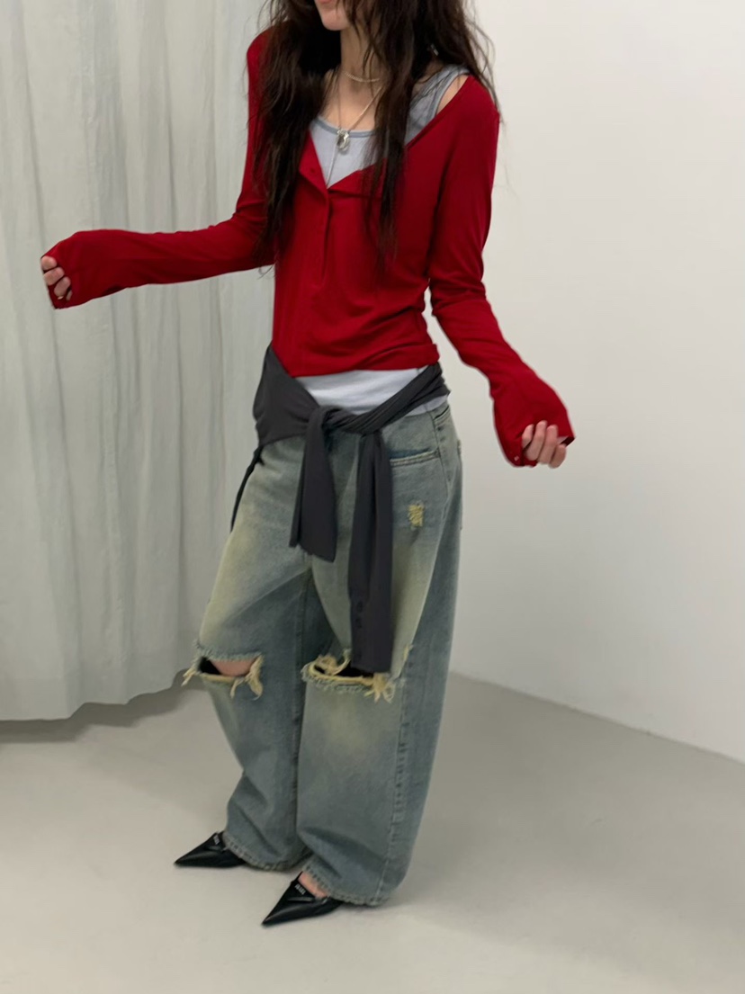 MINIMUZE韓國代購女士新品熱賣真品人氣26春夏休閑長袖T恤MINIMUZE長袖T恤