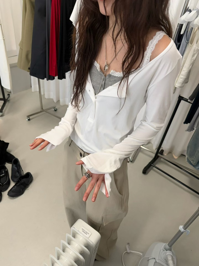 MINIMUZE韓國代購女士新品熱賣真品人氣26春夏休閑長袖T恤MINIMUZE長袖T恤