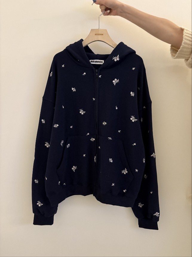 BALANCE韓國代購女士新款休閑時尚夾克連帽拉鏈衫刺繡春款BALANCE夾克圖色2