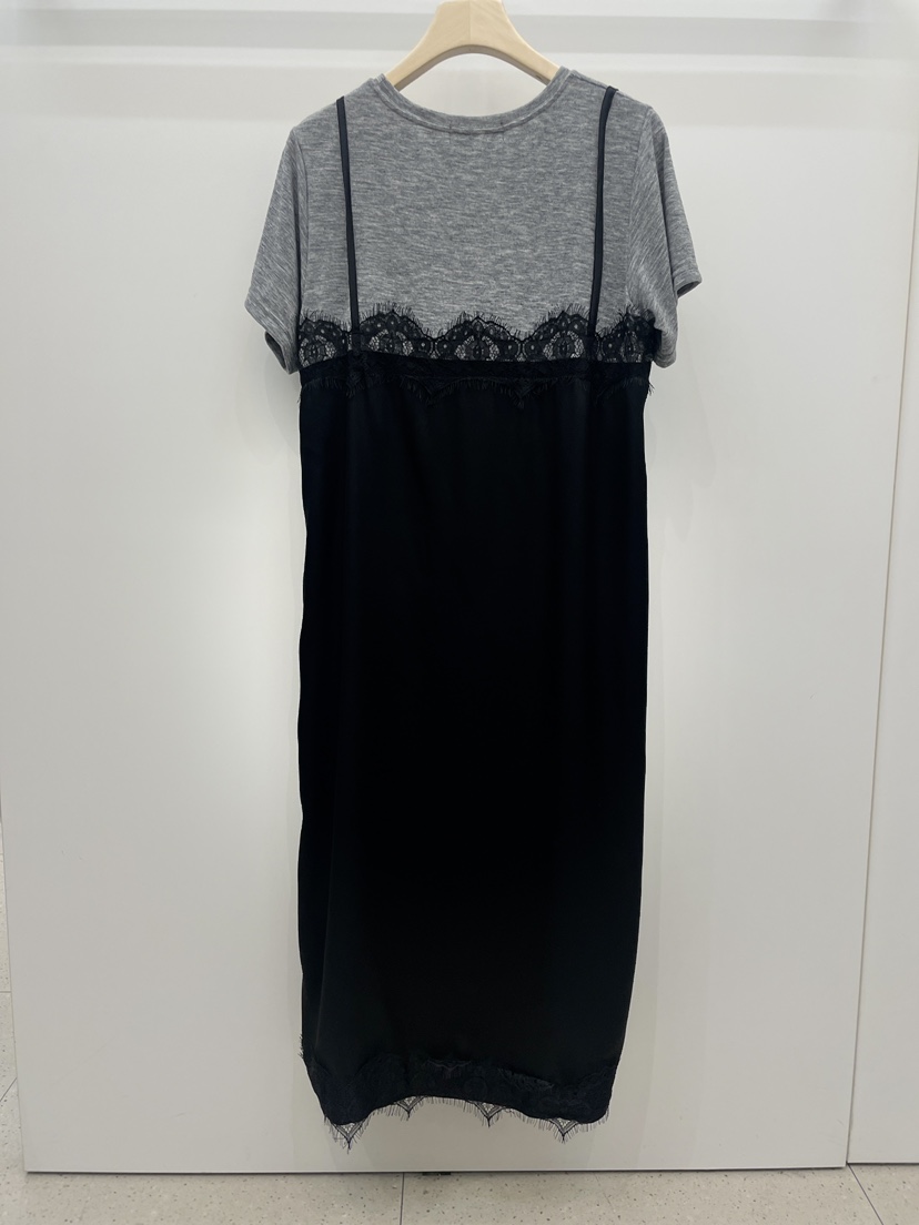 NYLON韓國代購女裝新款26春夏熱賣推薦時尚連衣裙假兩件春款NYLON連衣裙