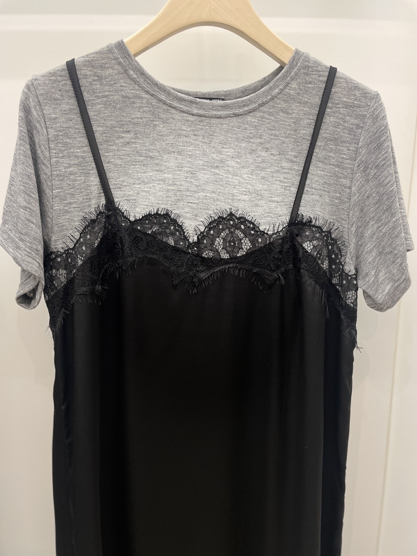 NYLON韓國代購女裝新款26春夏熱賣推薦時尚連衣裙假兩件春款NYLON連衣裙