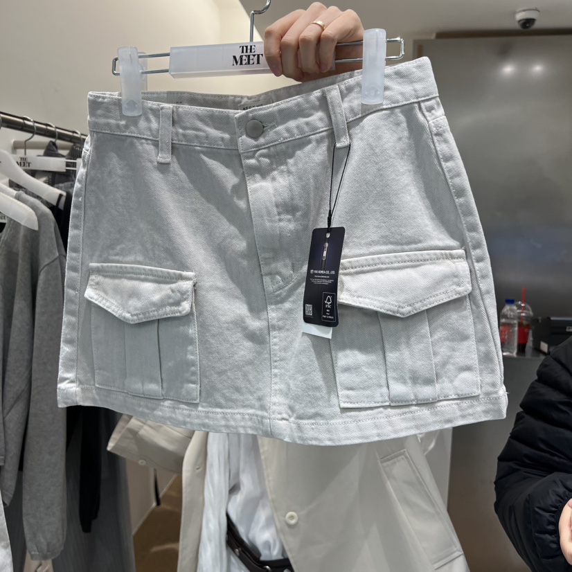 MEET ME東大門實拍女士新品26春夏熱賣人氣推薦短裙口袋MEET ME短裙圖色2