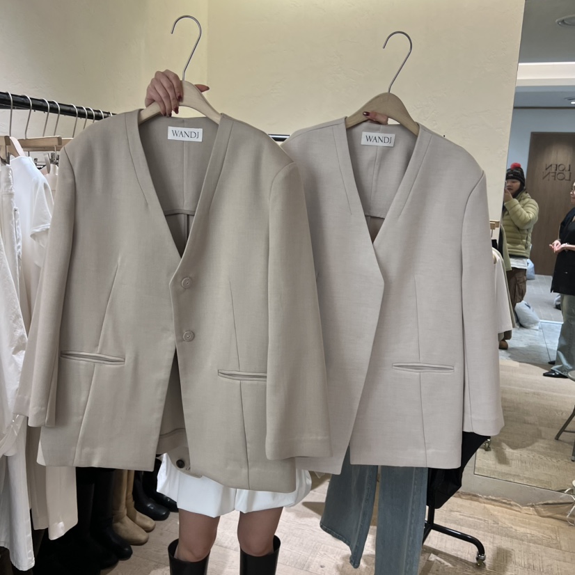 W AND J東大門實拍女士新款時尚職業熱賣休閑26春夏夾克W AND J夾克