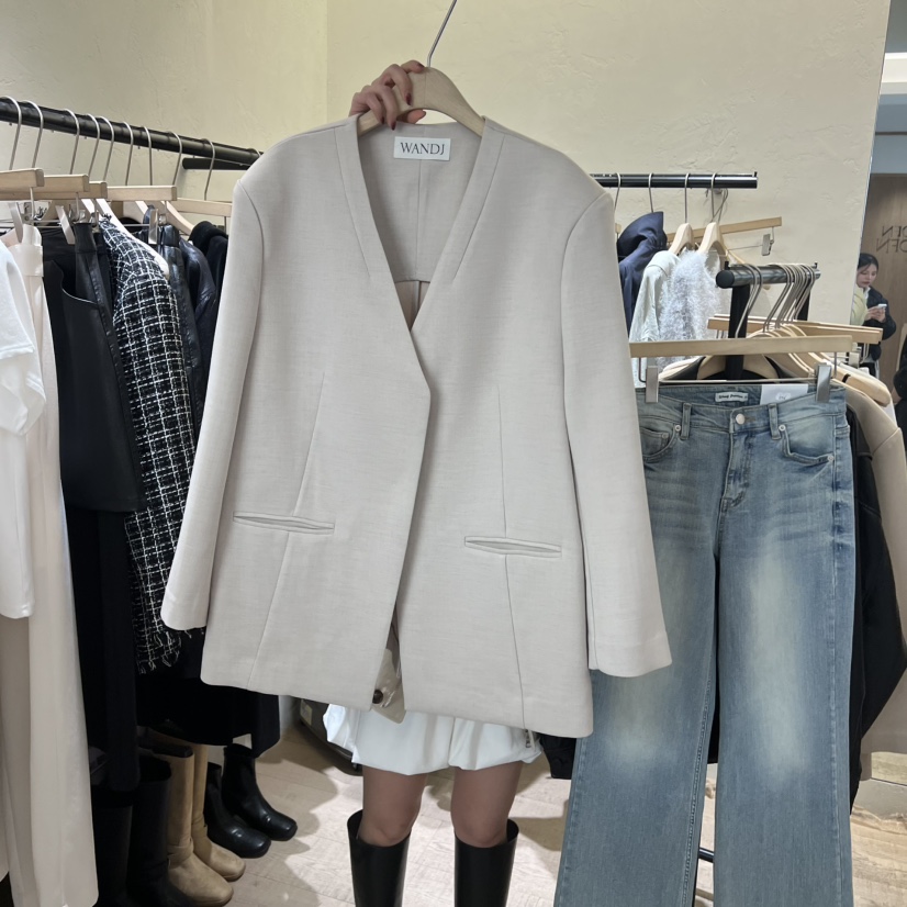 W AND J東大門實拍女士新款時尚職業熱賣休閑26春夏夾克W AND J夾克圖色1