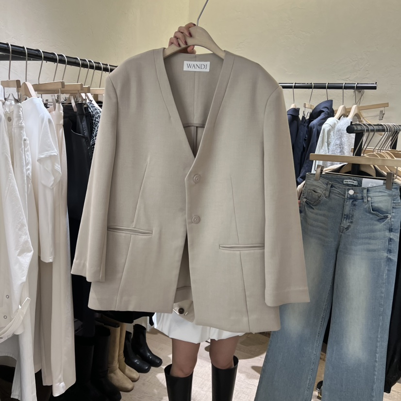 W AND J東大門實拍女士新款時尚職業熱賣休閑26春夏夾克W AND J夾克圖色3
