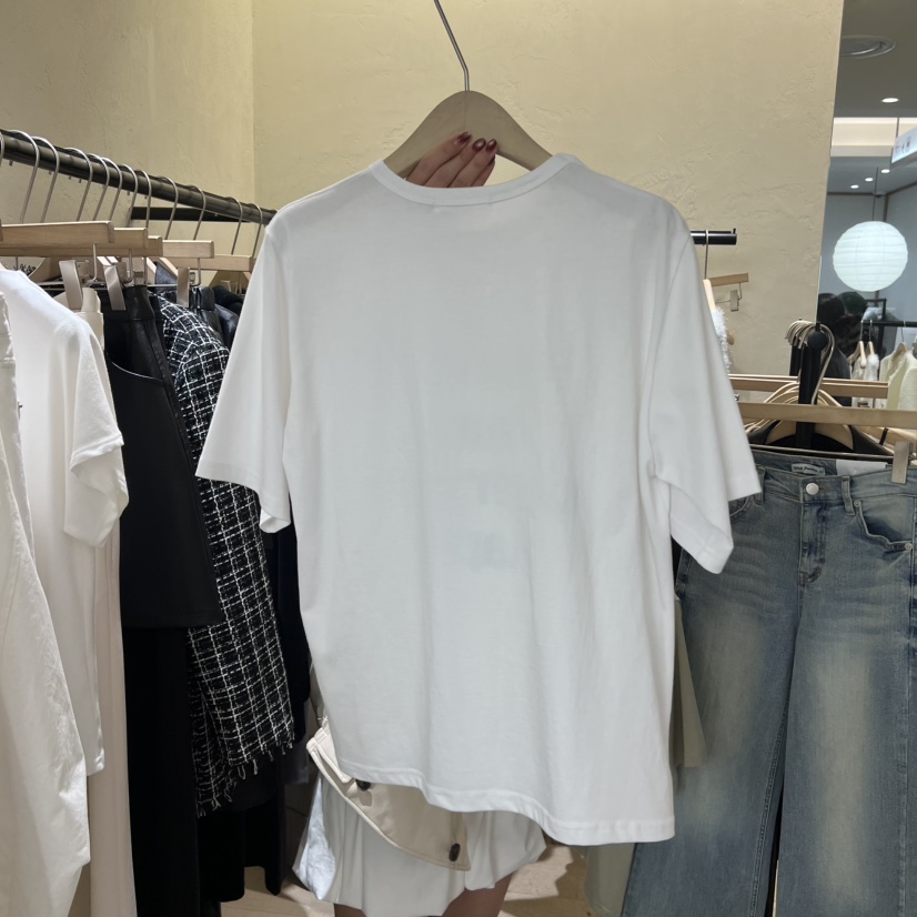 W AND J韓國代購女裝新款職業推薦真品時尚26春夏休閑T恤W AND JT恤