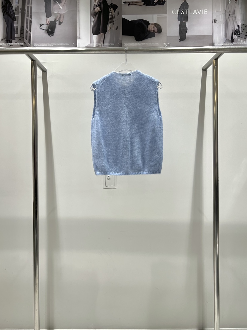CESTLAVIE東大門實拍女士新品26春夏人氣職業馬甲羊毛衫春款CESTLAVIE馬甲