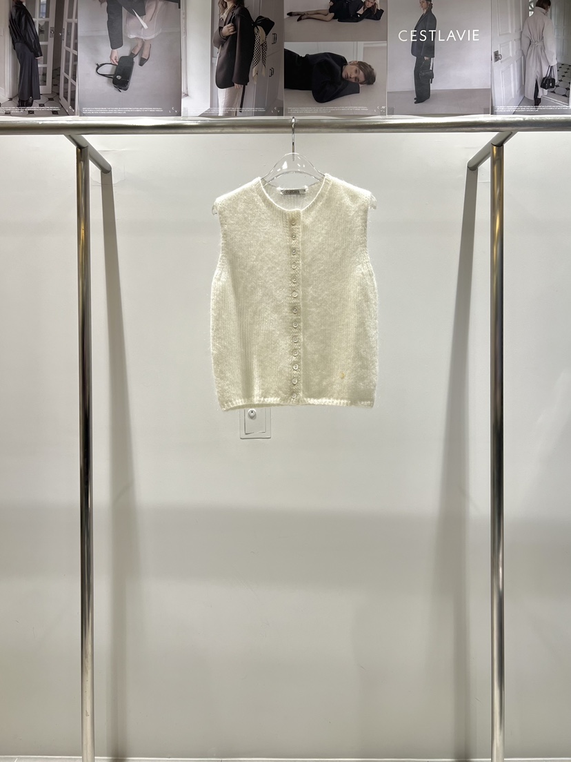 CESTLAVIE東大門實拍女士新品26春夏人氣職業馬甲羊毛衫春款CESTLAVIE馬甲圖色2
