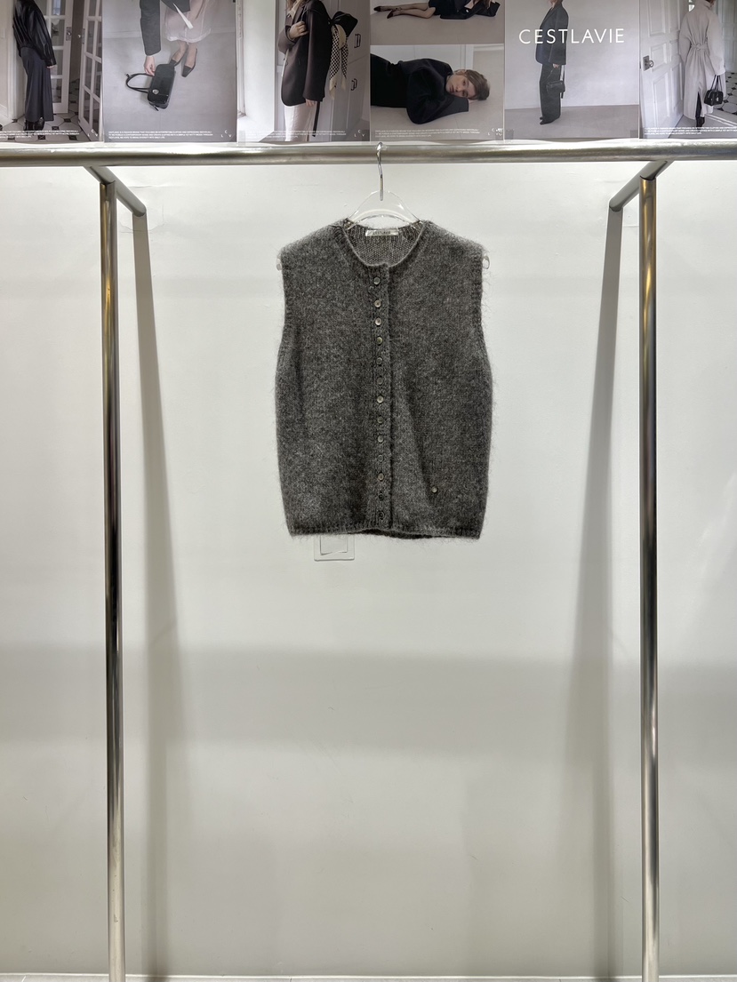 CESTLAVIE東大門實拍女士新品26春夏人氣職業馬甲羊毛衫春款CESTLAVIE馬甲圖色3