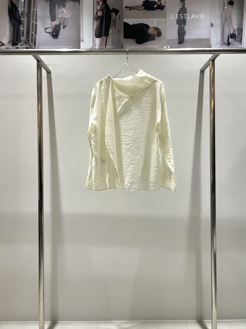 CESTLAVIE東大門實拍女裝新款熱賣休閑襯衫蕾絲衫系帶春款CESTLAVIE襯衫/蕾絲衫