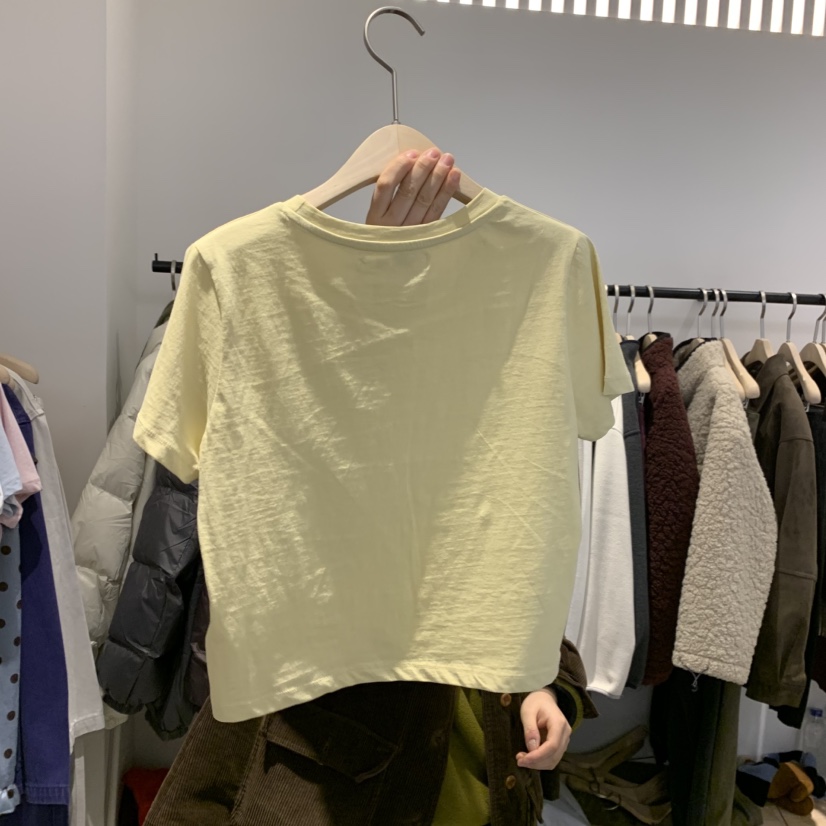 PLATE東大門實拍女士新款真品時尚職業推薦休閑人氣26春夏T恤PLATET恤