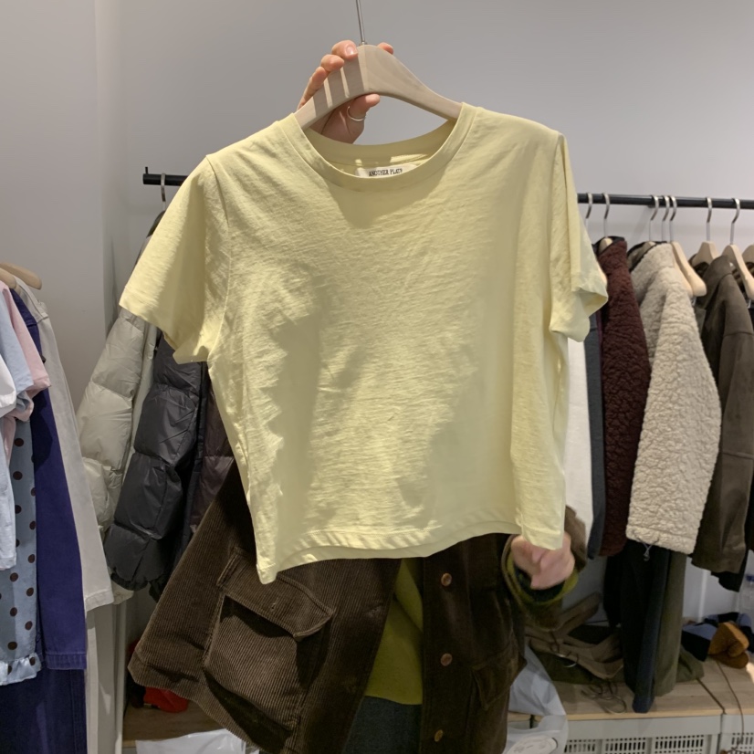 PLATE東大門實拍女士新款真品時尚職業推薦休閑人氣26春夏T恤PLATET恤圖色1