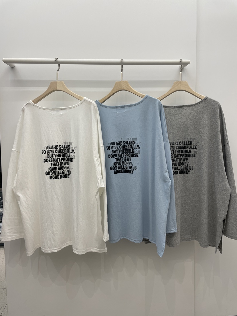 NYLON東大門直郵女士新款26春夏時尚職業推薦長袖T恤春款NYLON長袖T恤