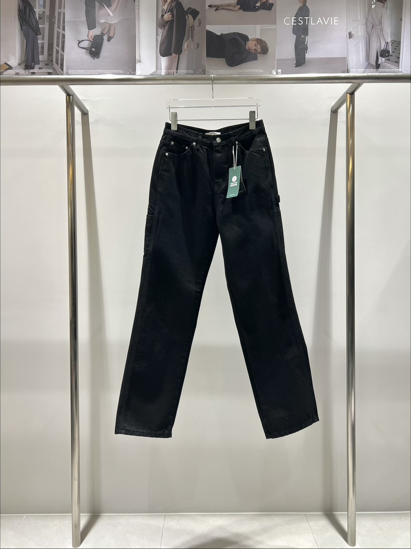 CESTLAVIE韓國直郵女裝新款時尚推薦26春夏休閑牛仔褲春款CESTLAVIE牛仔褲圖色1