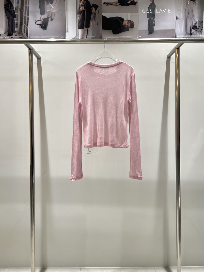 CESTLAVIE韓國代購女士新款人氣真品推薦長袖T恤天絲春款CESTLAVIE長袖T恤