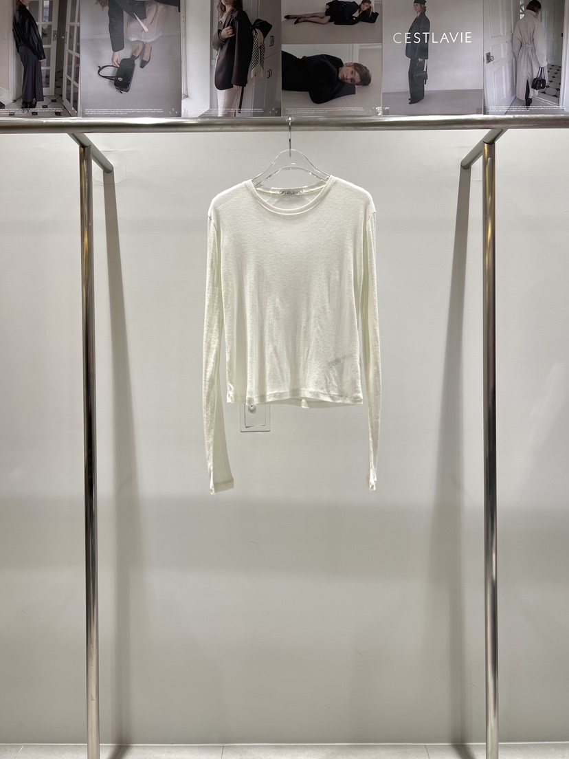 CESTLAVIE韓國代購女士新款人氣真品推薦長袖T恤天絲春款CESTLAVIE長袖T恤圖色3
