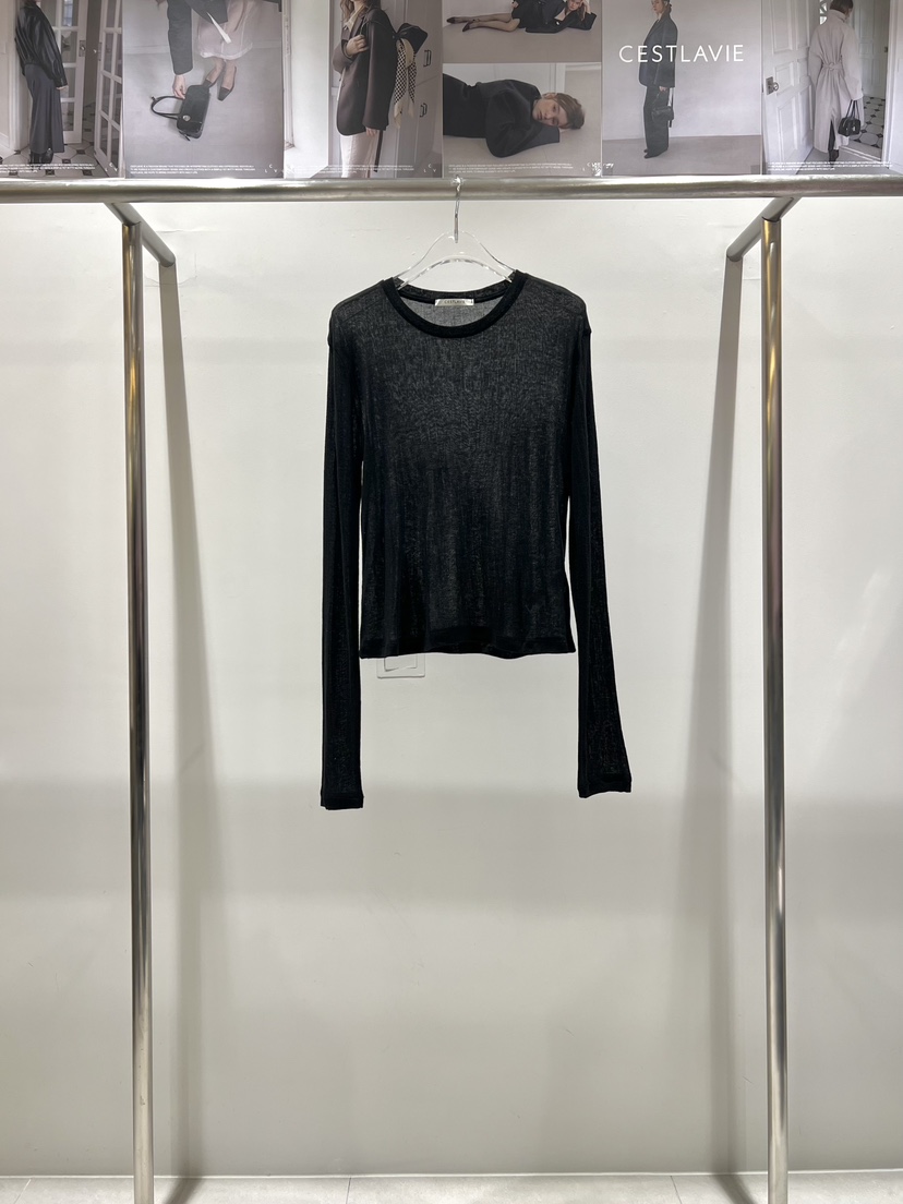 CESTLAVIE韓國代購女士新款人氣真品推薦長袖T恤天絲春款CESTLAVIE長袖T恤圖色4