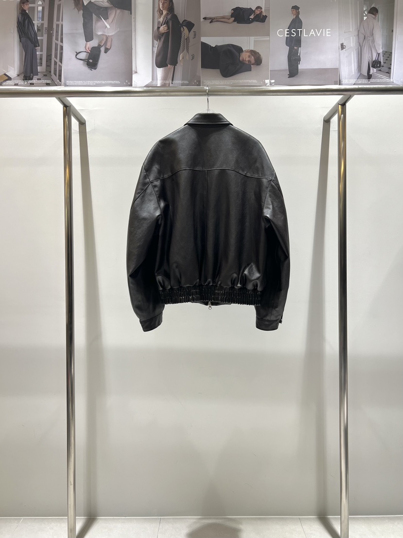 CESTLAVIE東大門代購女士新款人氣時尚熱賣26春夏皮衣皮革春款CESTLAVIE皮衣