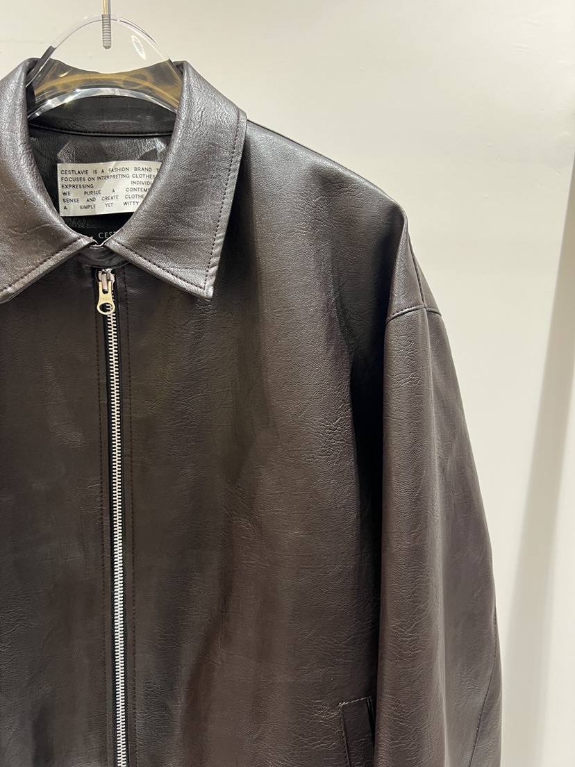CESTLAVIE東大門代購女士新款人氣時尚熱賣26春夏皮衣皮革春款CESTLAVIE皮衣