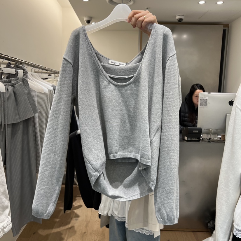 MEET ME韓國代購女士新品26春夏真品套裝不含腰帶套裝蕾絲MEET ME套裝圖色1