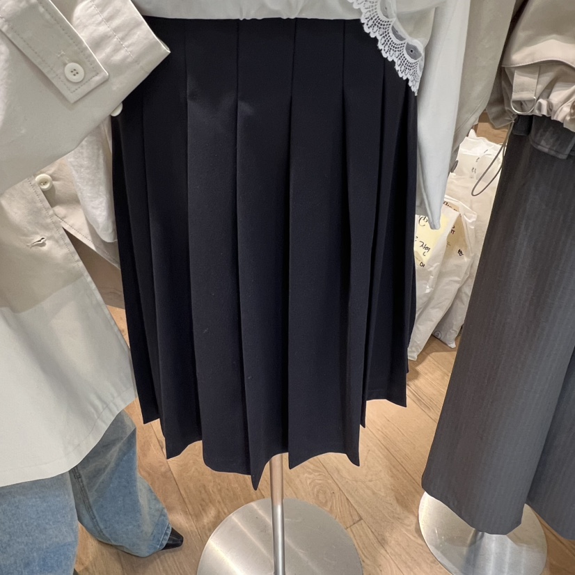 MEET ME東大門實拍女士新品職業推薦人氣半身裙中短裙褶裥MEET ME半身裙/中短裙圖色2