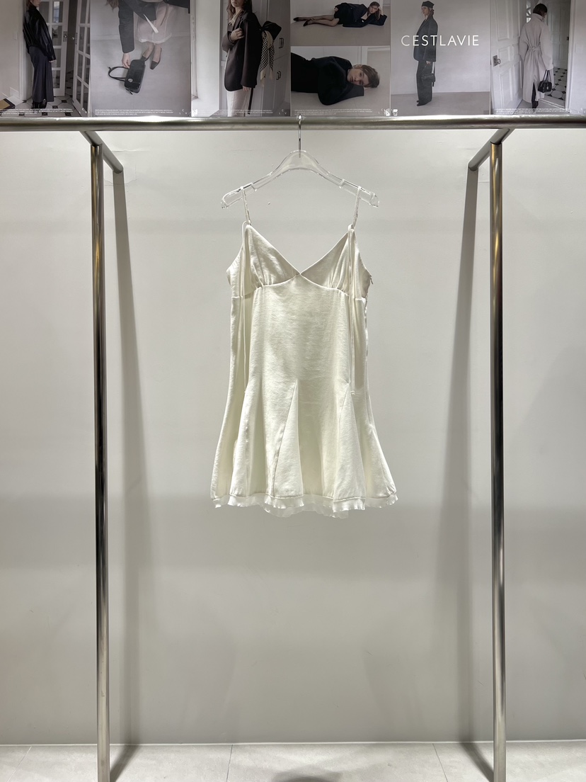 CESTLAVIE韓國代購女士新品熱賣人氣職業連衣裙荷葉邊春款CESTLAVIE連衣裙圖色1